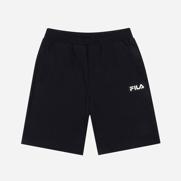 Pantalones Cortos Fila Niños Negras - Prism Woven Stretch Warm Up Fleece - España 389162GNS